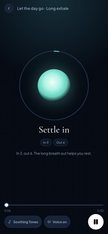 Breathe in the WELL with Loretta app