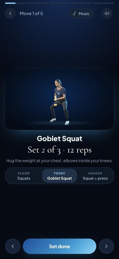Strength in the WELL with Loretta app